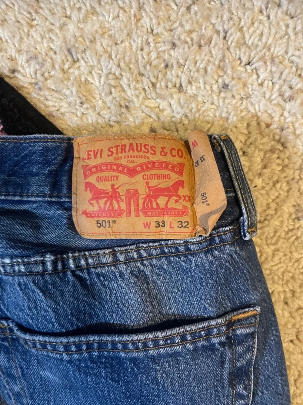 Levi's Men's Straight Leg Blue Denim Jeans